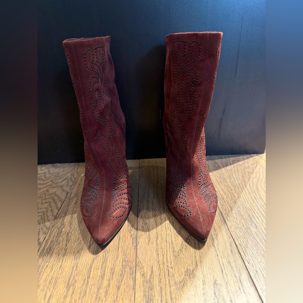Vero Cuoio Burgundy Heeled Boots
